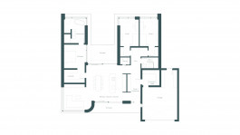 Grundriss eines Bungalow-Neubaus in Niederorschel (Eichsfeld, Thüringen) — moderne Architektur und Planung von PLANWERK M 