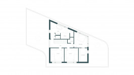 Grundriss des Obergeschosses eines Einfamilienhausneubaus in Heilbad Heiligenstadt (Eichsfeld, Thüringen) — moderne Architektur und Planung von PLANWERK M